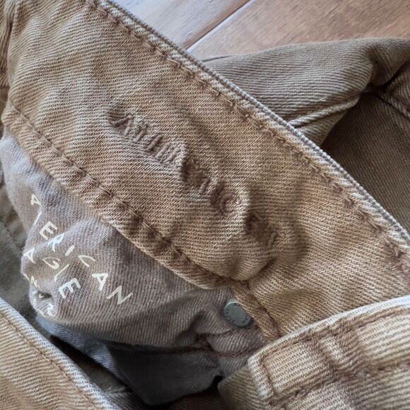American Eagle Jeans Men's Size 26 X 28 Caramel Brown Airflex+ Athletic Fit Slim - Picture 5 of 12